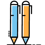 Набори ручок кольорових