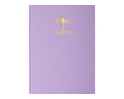 Книга канцелярська FAVOURITE, PASTEL, А4, 96 арк., клітинка, офсет, тверда ламінована обкладинка, бузкова