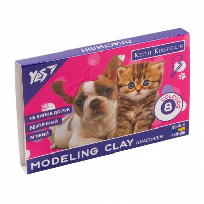 Пластилин YES, 8 цветов, 160 г "Keith Kimberlin" 540612 (1/66)