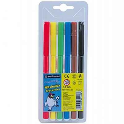 Фломастери, 6 кольорів, довж.письма - 450м, 7790, CD (1/300)