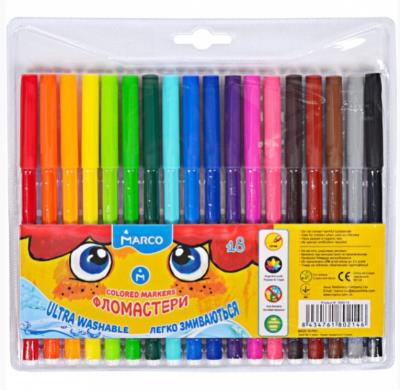 Фломастер 18 цв. Super Washable Marco 1690-18