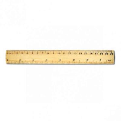 Лінійка дерев’яна, шовкографія 20 см (100)