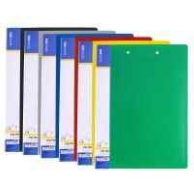 Папка А4 с боков.прижимом и клипом .CLIP В+C ассорти
