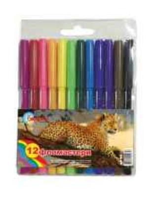 Фломастери "Смайли" , 12 кол., 5-102/1, БАРВ (12/240)