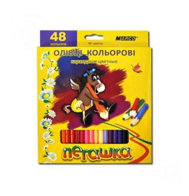 Олівці Marco Пегашка 1010-48CB, 48 кольорів (1/6/60)