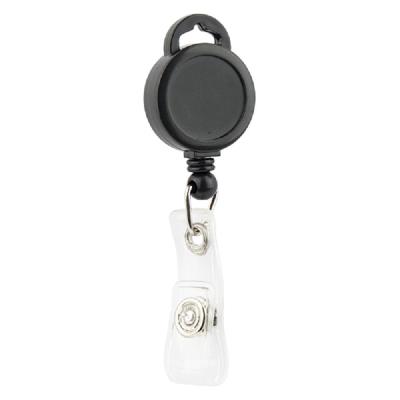 Кліп-рулетка для бейджа, чорний, 4519 (1/50)
