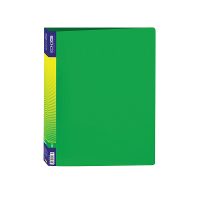 Папка пластиковая Economix 30701-04, А4, 2 кольца, зеленая (1/10)