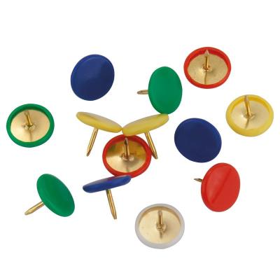 Кнопки кольорові, 100 шт., пластикове покриття, пластиковий контейнер (10/360)