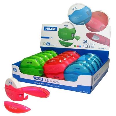 Гумка + точилка "Bubble" MILAN" 6,5*6,5 см, мікс, 4704116