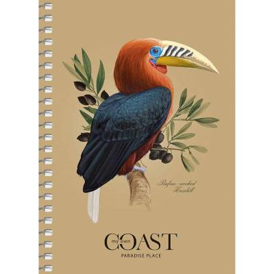 Блокнот А6, 60 аркушів, крафт картон, спіраль збоку «Student», SC-060-6086К