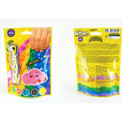 Набор креативного творчества "Кинетический песок "KidSand" пакет 400 г