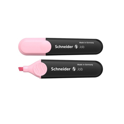 Маркер текстовый SCHNEIDER JOB 150, 1-4,5 мм, клиновидный, пастельно розовый, S1529, (1/10/240)
