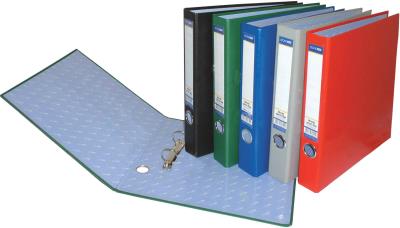 Папка-регистратор Цветная 2 O-кольца., 38мм, А4, синяя