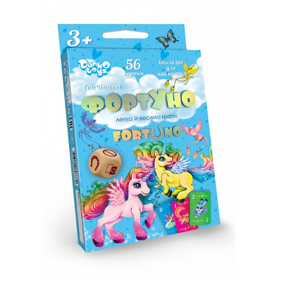 Развивающая настольная игра "Фортуна Cute Unicorns" укр