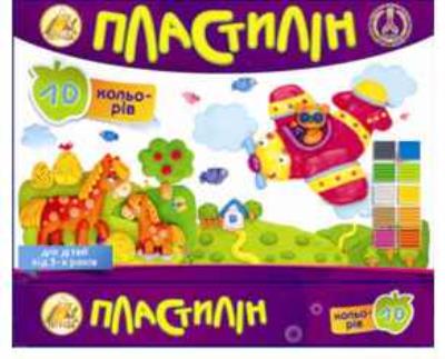 Пластилін Тетрада Стандарт, 10 кольорів, 100 грам (1/96)