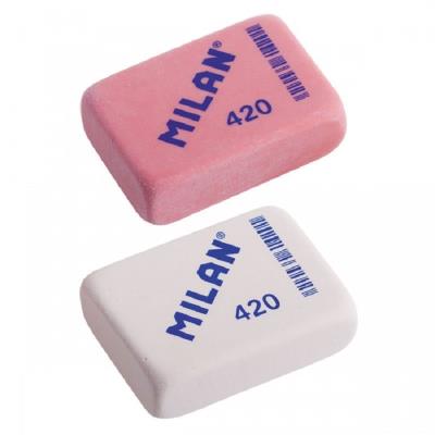  Резинка прямоугольная "TM MILAN" 4*2.8*1.3 см, mix