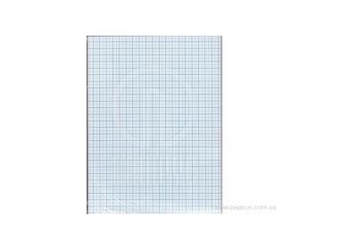 Міліметровка А4, 200 аркушів, 70 г/м², синій (330/350/445) ціна за 1 шт