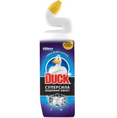 Чистящее средство для унитазов Туалетный Утенок Супер сила, Видимый Эффект, 900 мл (1/10)