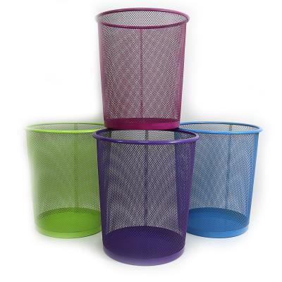 Кошик офісний металевий "Сітка" mix, IMG_3692-3693 D26-D22 * 28см (1/24)