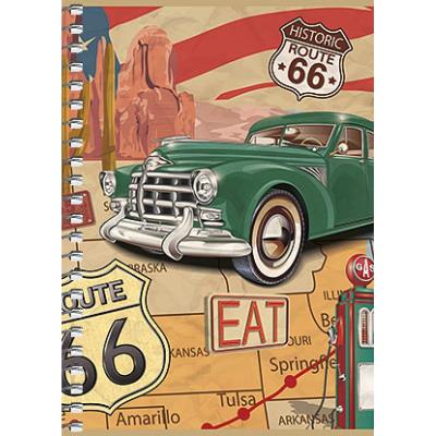 Блокнот А6, 60 аркушів, крафт картон, спіраль збоку «Student», SC-080-6027К (8/160)