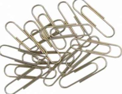 Скрепка Buromax ВМ.5007, 25 мм, треугольные, никелированные, 100 шт