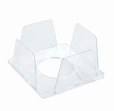 Бокс для бумаги КИП, 9*9*4,5 см, прозрачный