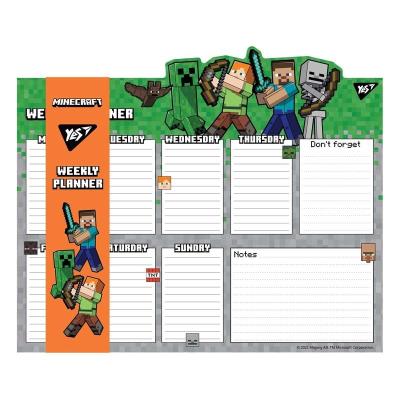 Планінг YES настільний Minecraft, 34,5x28,2см, 52 арк