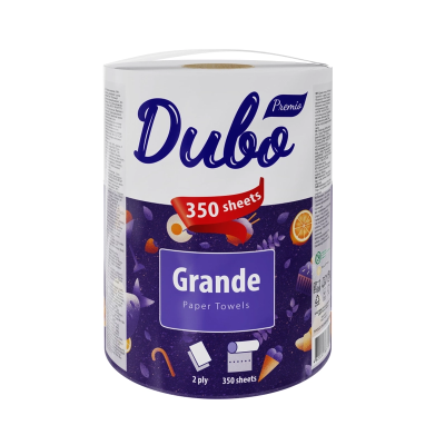 Рушники паперові Диво Premio, целюлозні на гільзі по 1 рулону, 2-шарові, білі, Grande 