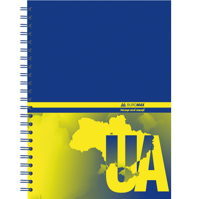 Зошит для нотаток, А5, 96арк., клітка, на пружині, тверда обкладинка, BM.2412