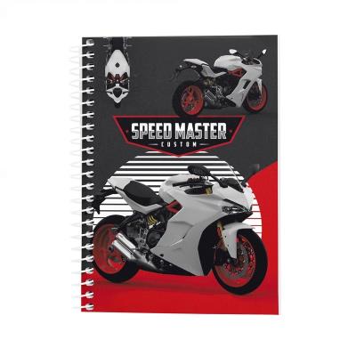 Блокнот (А) Мотобайк А7, 48арк, клітинка, біч.спір, м'яка карт.обкл, (1/40)