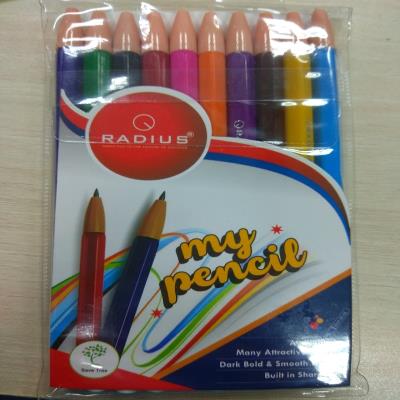 Олівець кольорові "RADIUS"механічні 10кол./2В