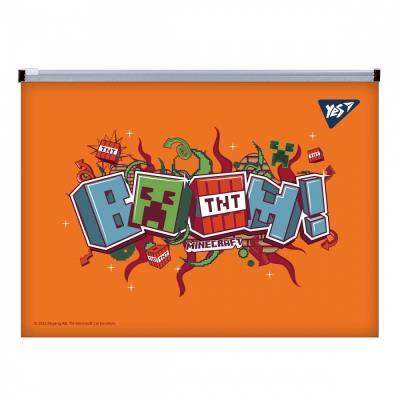 Папка-конверт YES B5 на молнии "Minecraft" 492032 (1/12/120)