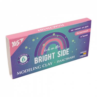 Пластилин YES, 6 цветов, 120 г "Glamour" 540640 (1/60)