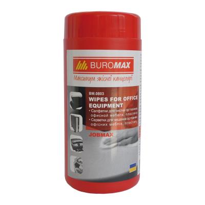 Серветки для чищення оргтехніки, пластикових поверхонь та офісних меблів (1/12)