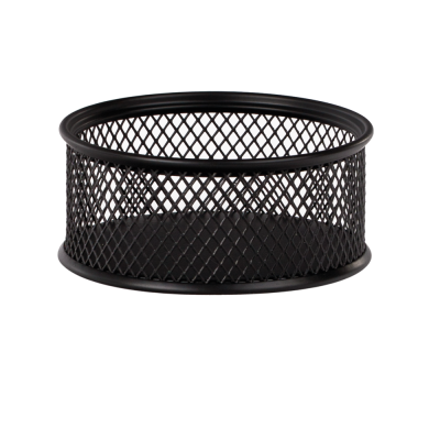 Подставка для скрепок 80*80*40мм, металлическая, черная, BM.6221-01