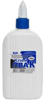 Клей ПВА КІП, 200 мл, з супер ковпачком (1/65)