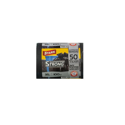Пакети для сміття Stark, 35 л * 100 шт, міцні, чорні
