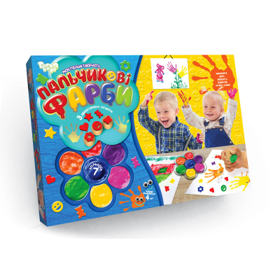 Пальчикові фарби "Моя перша творчість" 7 кольорів (1)