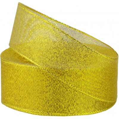 Стрічка парча 2,5см*22м, колір золотистий