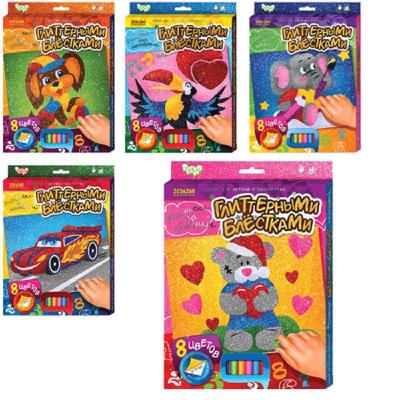 Набор для творчества "Раскраска Глиттером", мини