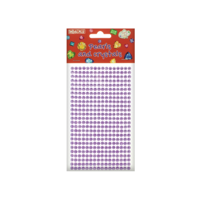 Жемчужины и стразы самоклеящиеся "Фиолетовые"