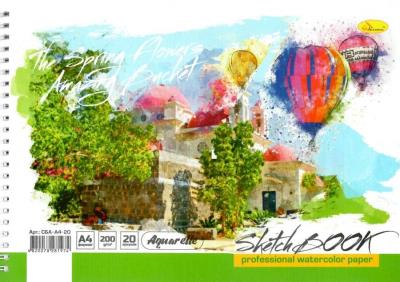 Скетч-бук "Акварельний" 20арк., А4