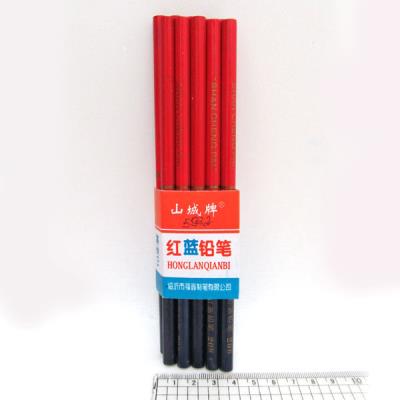 Карандаш плотника "Дерево + стекло" красно-синий, 5932 