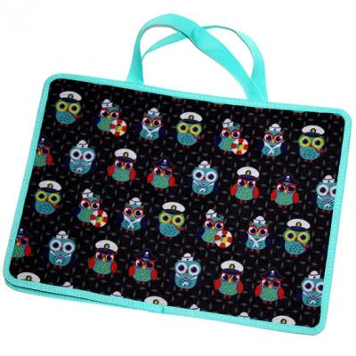 Папка ПП на блискавці ф.А4 "Сови", 450 мкм, 340х245 мм (1/20)