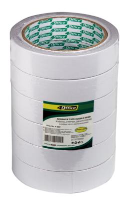 Двухсторонняя клейкая лента 4Office, 4-387, ширина 24 мм, длина 20 м (1/6/72)