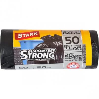 Пакети для сміття Stark  60л*20шт, міцні (1/30)
