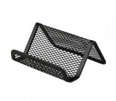 Підставка для візиток 95x80x45мм, металева, чорна (1/36/288)