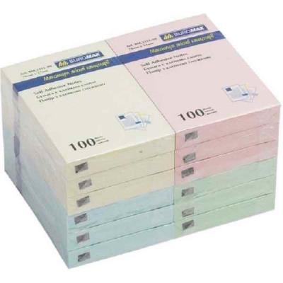 Блок для заметок Buromax, 51*76/100ар. ассорти