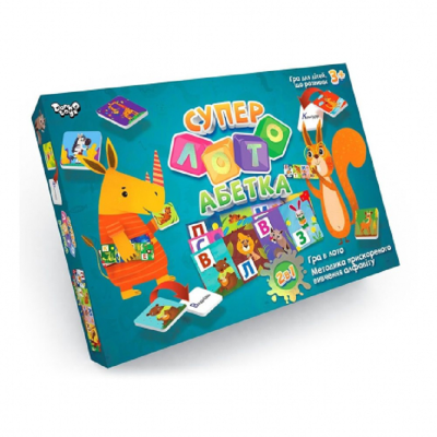 Настільна розвожальна гра  "Суперлото" Абетка укр