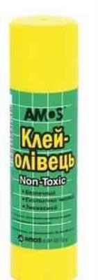 Клей-олівець 8г, PVP, Amos (30/1080)